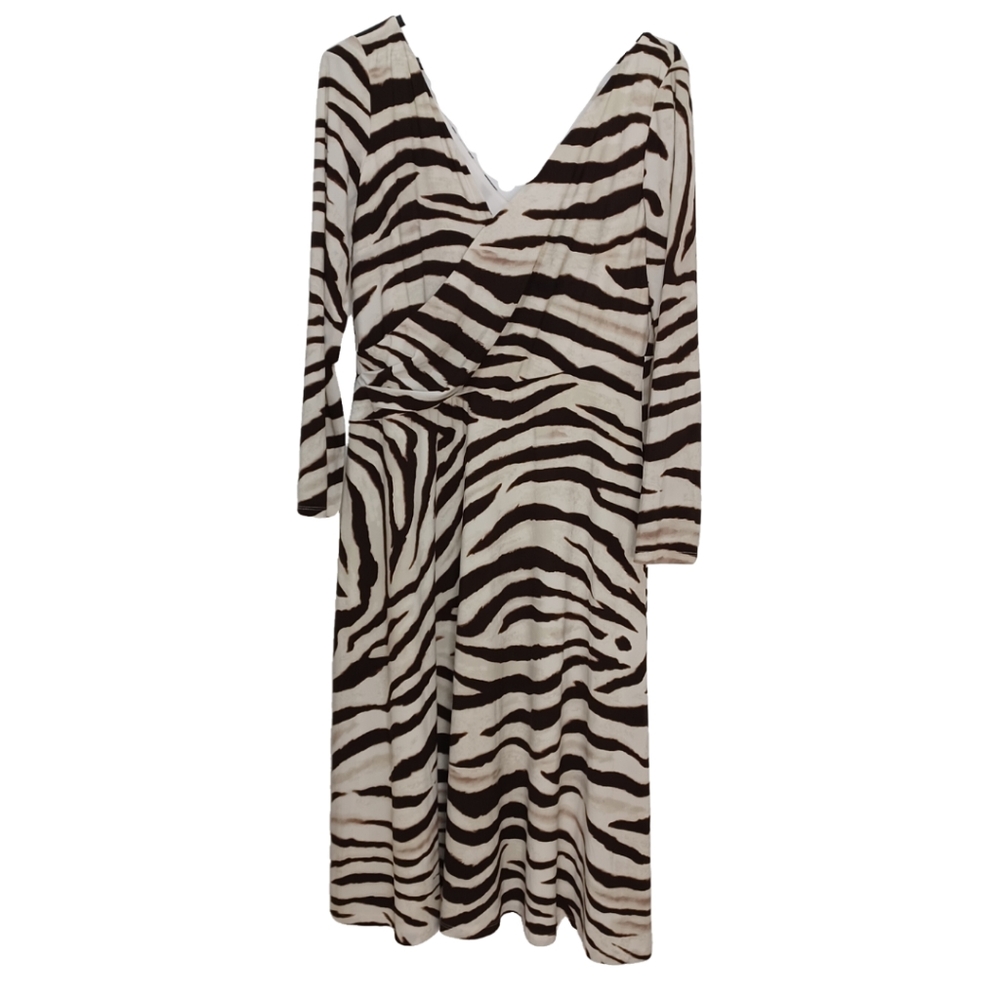 Lauren Ralph Lauren Women's Print Dress Cream/Brown